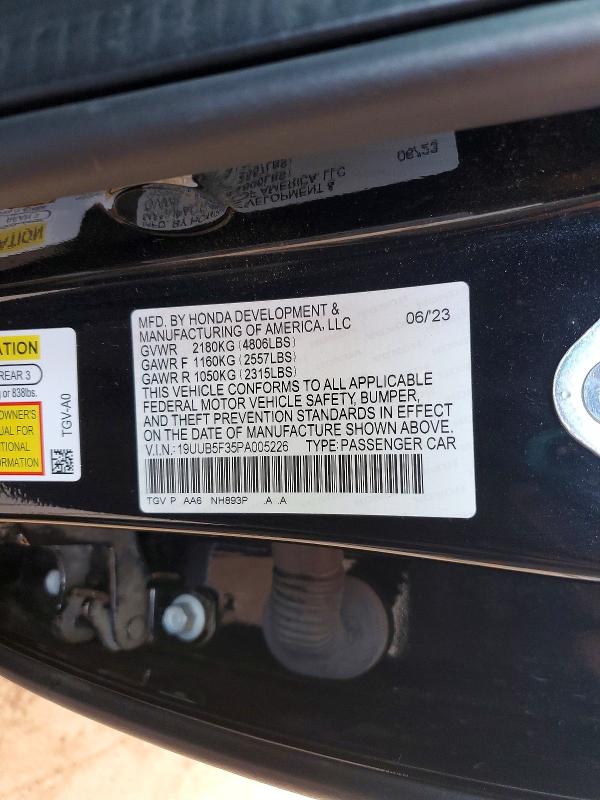 Продажа на аукционе авто 2023 Acura Tlx, vin: 19UUB5F35PA005226, номер лота: 72823005