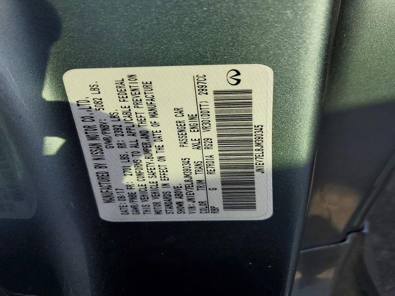 75441095 :رقم المزاد ، JN1EV7EL8JM390345 vin ، 2018 Infiniti Q60 مزاد بيع
