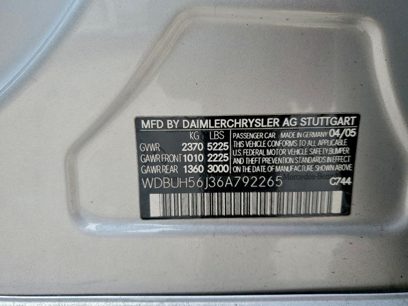 2006 Mercedes-benz E 350 Wago მანქანა იყიდება აუქციონზე, vin: WDBUH56J36A792265, აუქციონის ნომერი: 99431655
