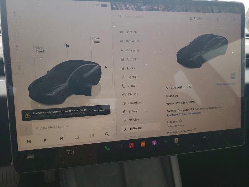 74421905 :رقم المزاد ، 5YJ3E1EA4RF731213 vin ، 2024 Tesla Model 3 مزاد بيع