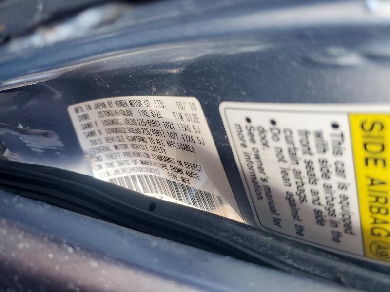 Auction sale of the 2011 Honda Cr-v, vin: JHLRE3H5XBC008203, lot number: 73176565