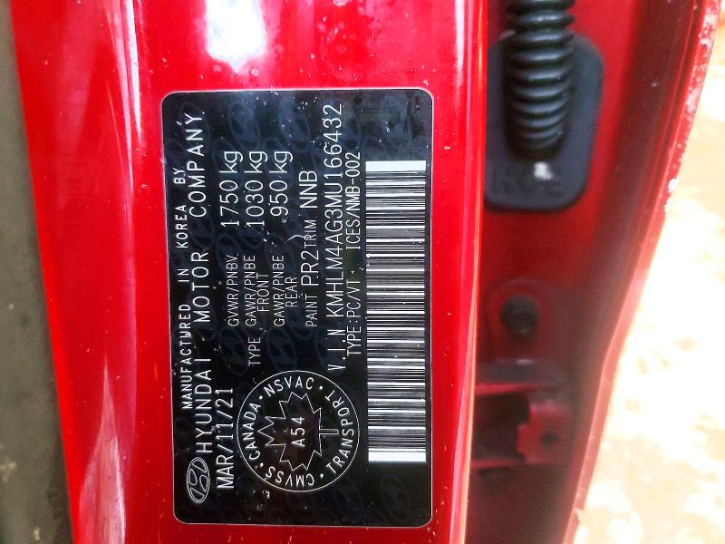 Продажа на аукционе авто 2021 Hyundai Elantra, vin: KMHLM4AG3MU166432, номер лота: 99433785