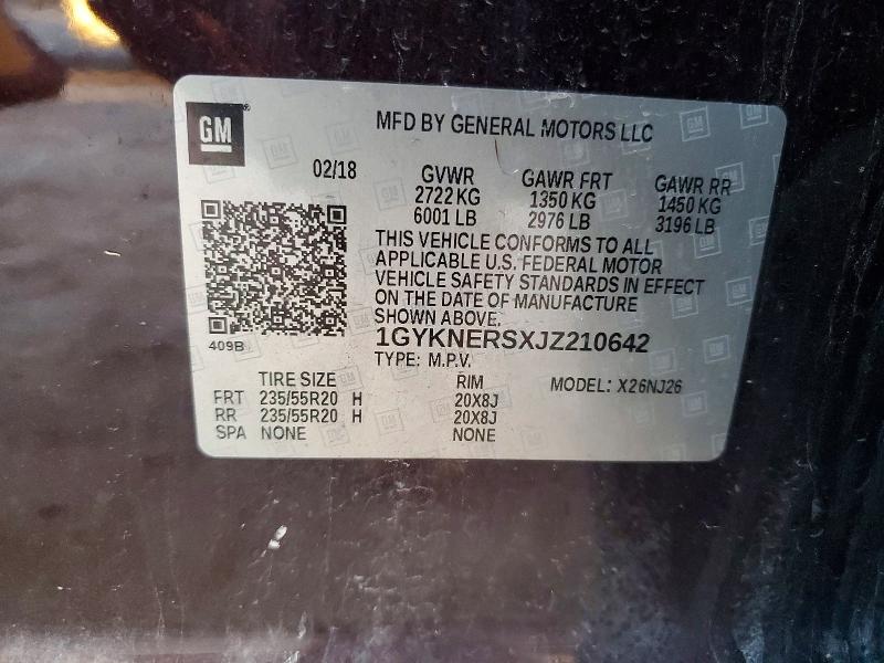 Продаж на аукціоні авто 2018 Cadillac Xt5, vin: 1GYKNERSXJZ210642, номер лоту: 74056905
