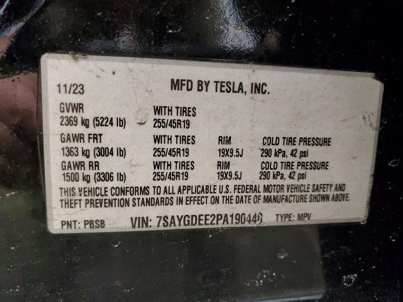 Продаж на аукціоні авто 2023 Tesla Model Y, vin: 7SAYGDEE2PA190440, номер лоту: 73670875