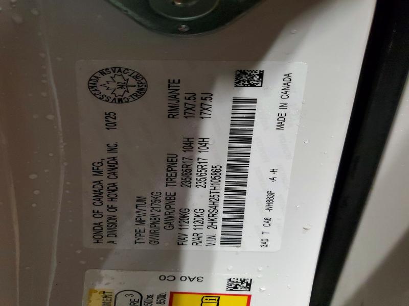 Aukcja sprzedaży 2026 Honda Cr-v, vin: 2HKRS4H25TH105865, numer aukcji: 98142415