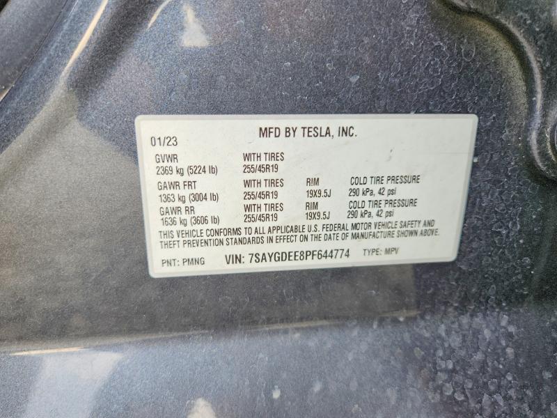 98383365 :رقم المزاد ، 7SAYGDEE8PF644774 vin ، 2023 Tesla Model Y مزاد بيع