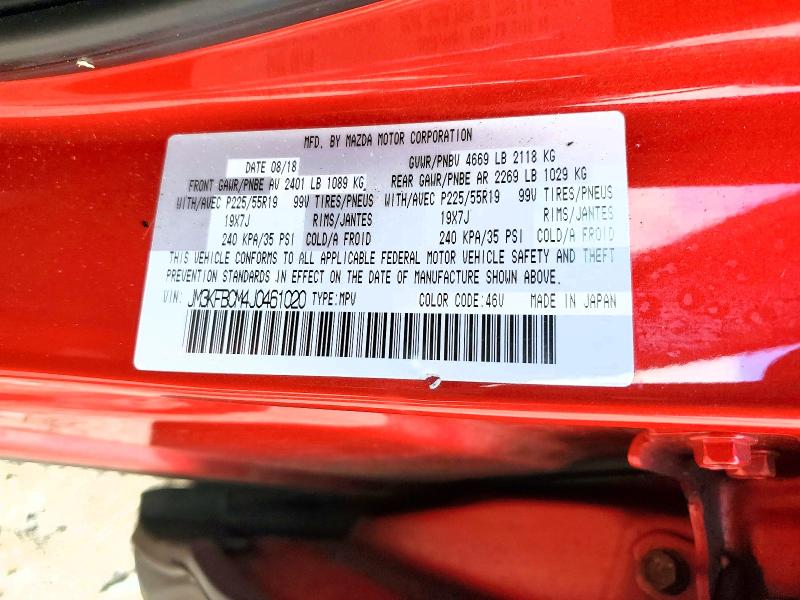 Продажа на аукционе авто 2018 Mazda Cx-5, vin: JM3KFBCM4J0461020, номер лота: 98476415