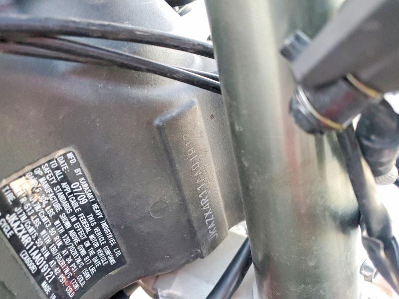 99133445 :رقم المزاد ، JKAZX4R11AA019121 vin ، 2010 Kawasaki Zx600 مزاد بيع