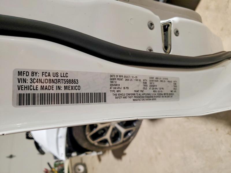 76440345 :رقم المزاد ، 3C4NJDBN3RT598863 vin ، 2024 Jeep Compass La مزاد بيع