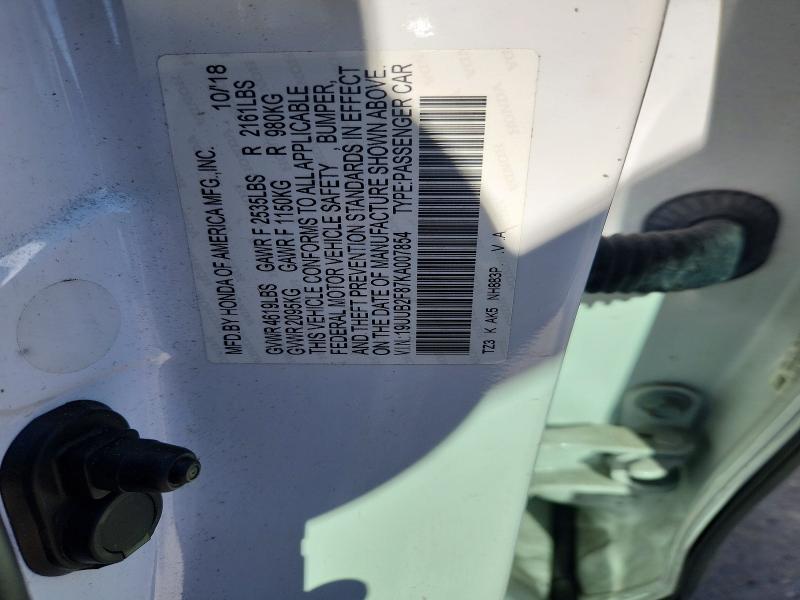 Aukcja sprzedaży 2019 Acura Tlx, vin: 19UUB2F87KA007854, numer aukcji: 74982525