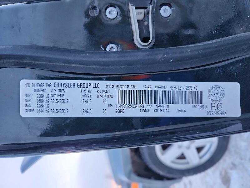 Aukcja sprzedaży 2010 Jeep Patriot, vin: 1J4NF2GBXAD531069, numer aukcji: 72431885