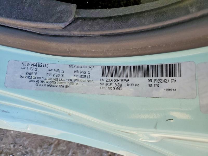 Продажа на аукционе авто 2017 Fiat 500, vin: 3C3CFFKR3HT697905, номер лота: 72179885
