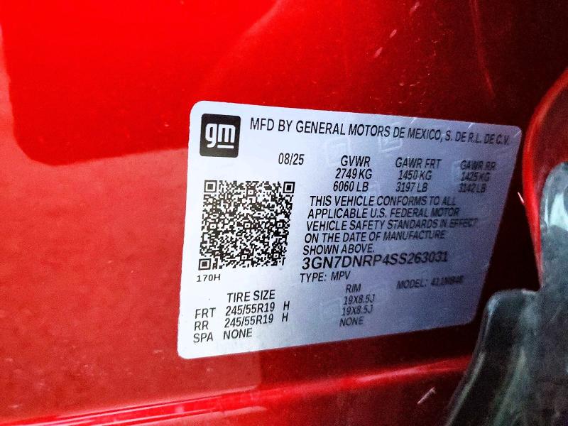 Продажа на аукционе авто 2025 Chevrolet Equinox, vin: 3GN7DNRP4SS263031, номер лота: 98411955