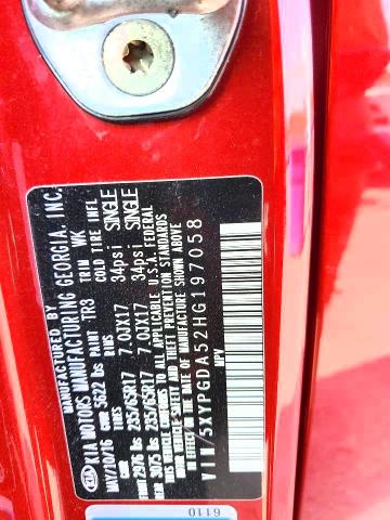 Продажа на аукционе авто 2017 Kia Sorento, vin: 5XYPGDA52HG197058, номер лота: 74465995