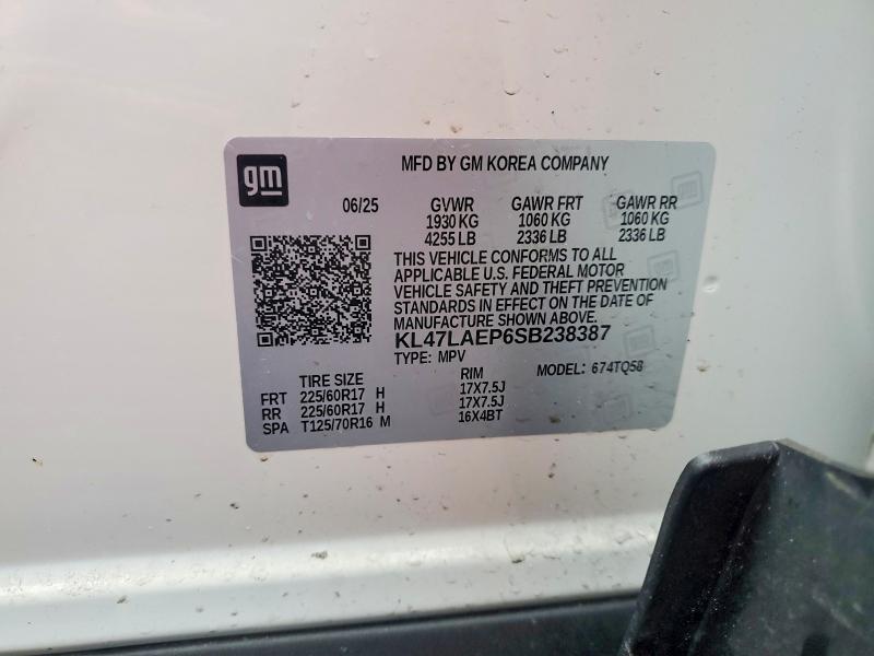 Продажа на аукционе авто 2025 Buick Envista, vin: KL47LAEP6SB238387, номер лота: 99572225