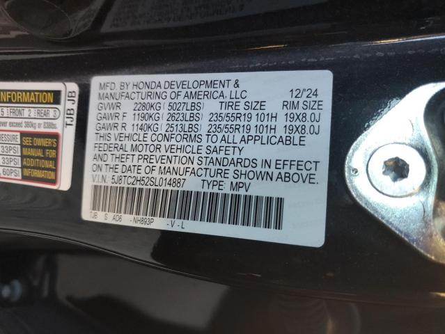 Продажа на аукционе авто 2025 Acura Rdx Techno, vin: 5J8TC2H52SL014887, номер лота: 72779765