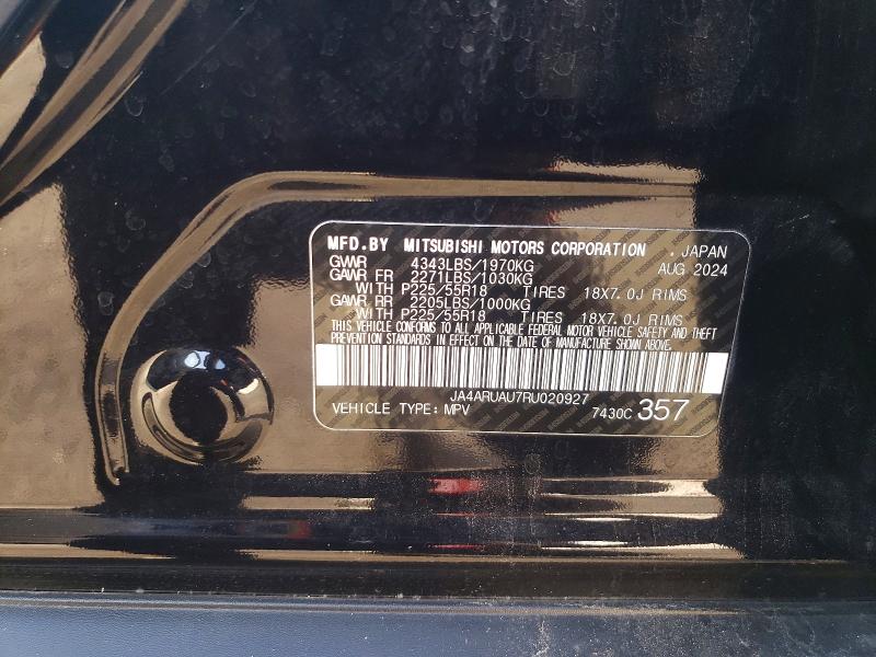 Продажа на аукционе авто 2024 Mitsubishi Outlander, vin: JA4ARUAU7RU020927, номер лота: 99430475