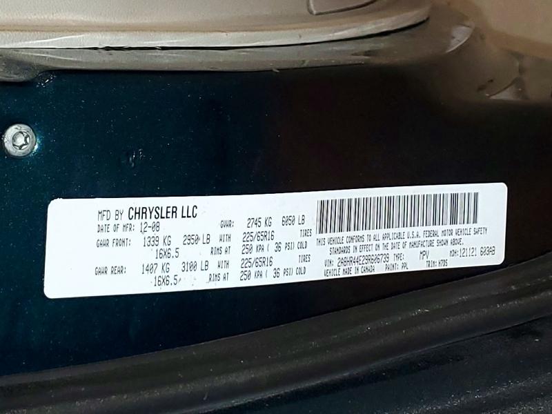 Продаж на аукціоні авто 2009 Chrysler Town & Country, vin: 2A8HR44E29R606739, номер лоту: 73000085