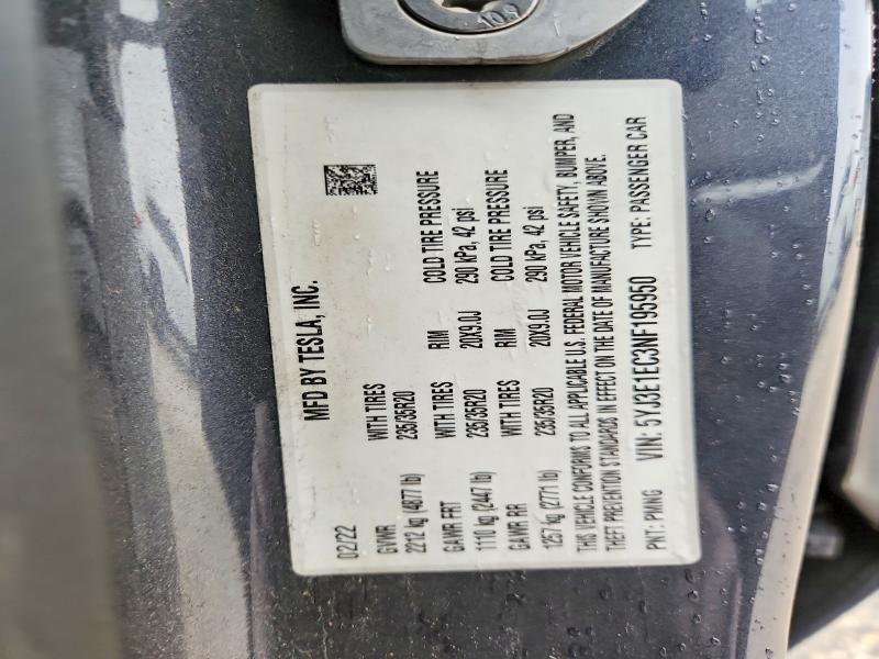 Продаж на аукціоні авто 2022 Tesla Model 3, vin: 5YJ3E1EC3NF195950, номер лоту: 74834515