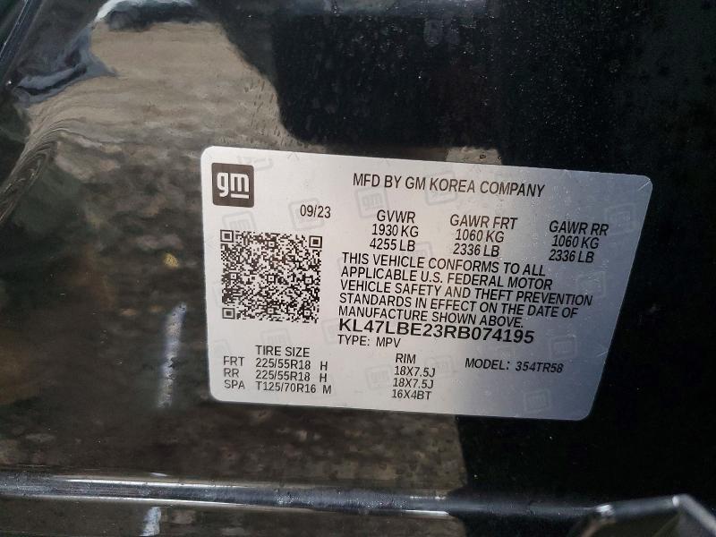 Aukcja sprzedaży 2024 Buick Envista, vin: KL47LBE23RB074195, numer aukcji: 98510805