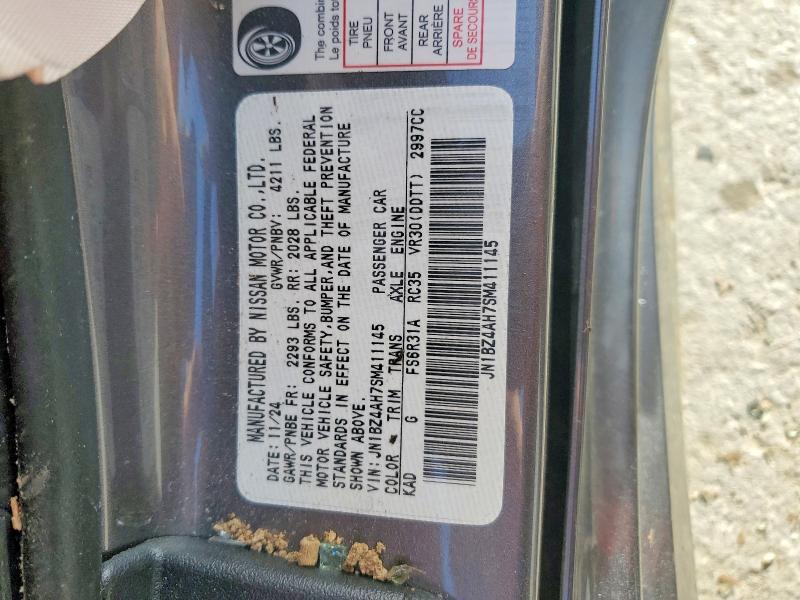 Aukcja sprzedaży 2025 Nissan Z, vin: JN1BZ4AH7SM411145, numer aukcji: 99312555