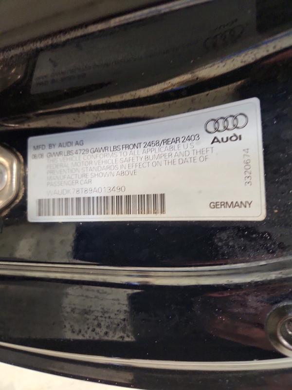 Aukcja sprzedaży 2009 Audi A5, vin: WAUDK78T89A013490, numer aukcji: 98595795