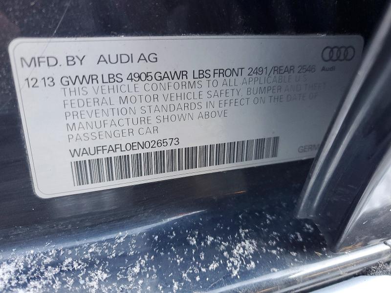 Продаж на аукціоні авто 2014 Audi A4, vin: WAUFFAFL0EN026573, номер лоту: 74713705