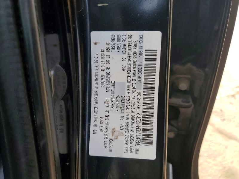 75438085 :رقم المزاد ، 3MZBN1V79HM120312 vin ، 2017 Mazda 3 مزاد بيع
