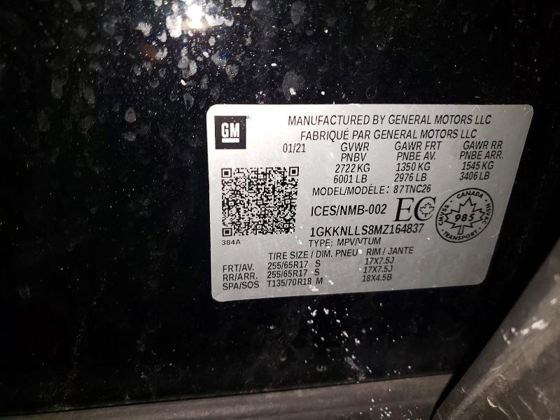 Продажа на аукционе авто 2021 Gmc Acadia At4, vin: 1GKKNLLS8MZ164837, номер лота: 98370095