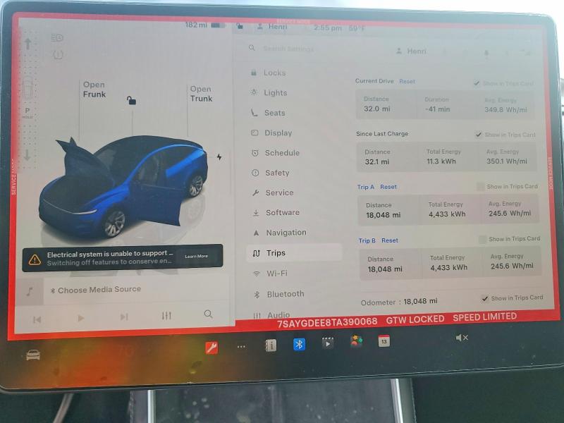 Aukcja sprzedaży 2026 Tesla Model Y, vin: 7SAYGDEE8TA390068, numer aukcji: 72850105