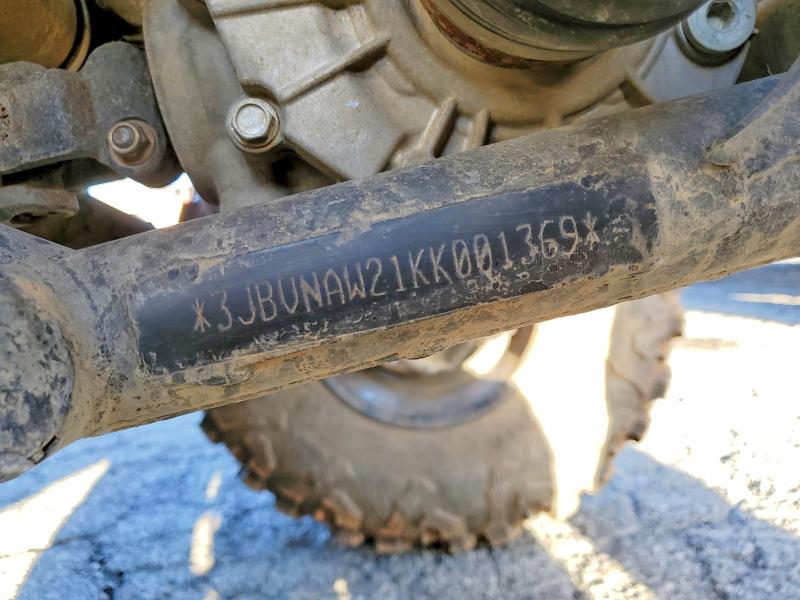 2019 Can Am Maverickx3 მანქანა იყიდება აუქციონზე, vin: 3JBVNAW21KK001369, აუქციონის ნომერი: 74884755