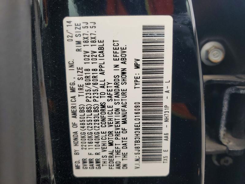 Продажа на аукционе авто 2014 Acura Rdx, vin: 5J8TB3H38EL016090, номер лота: 73575465
