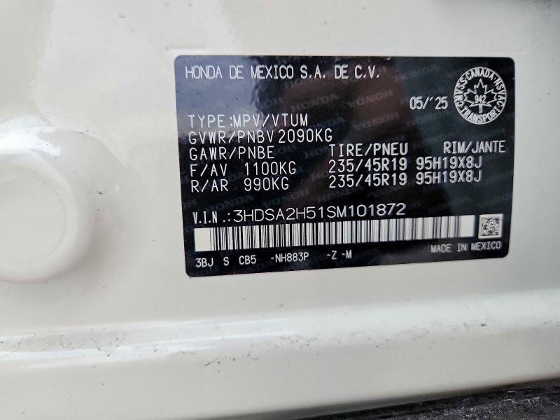 Продаж на аукціоні авто 2025 Acura Adx, vin: 3HDSA2H51SM101872, номер лоту: 72439645
