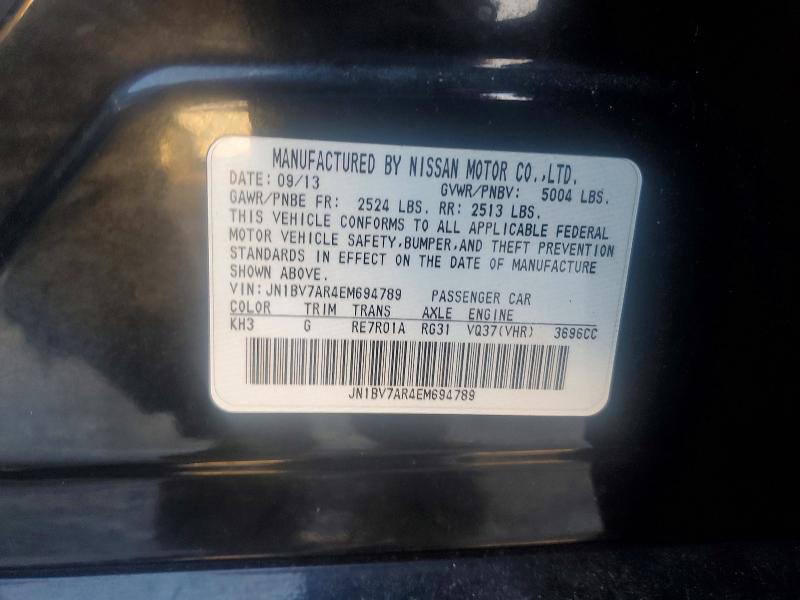 Продажа на аукционе авто 2014 Infiniti Q50, vin: JN1BV7AR4EM694789, номер лота: 99171015