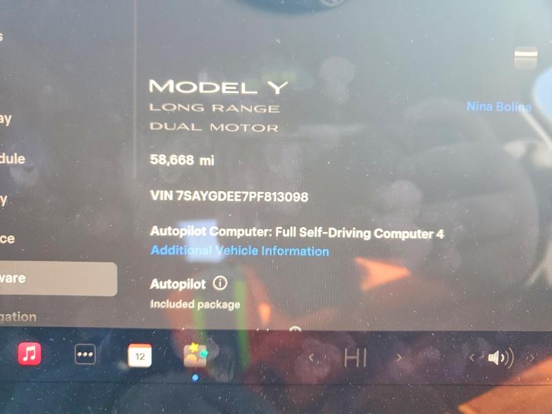 Aukcja sprzedaży 2023 Tesla Model Y, vin: 7SAYGDEE7PF813098, numer aukcji: 72215635