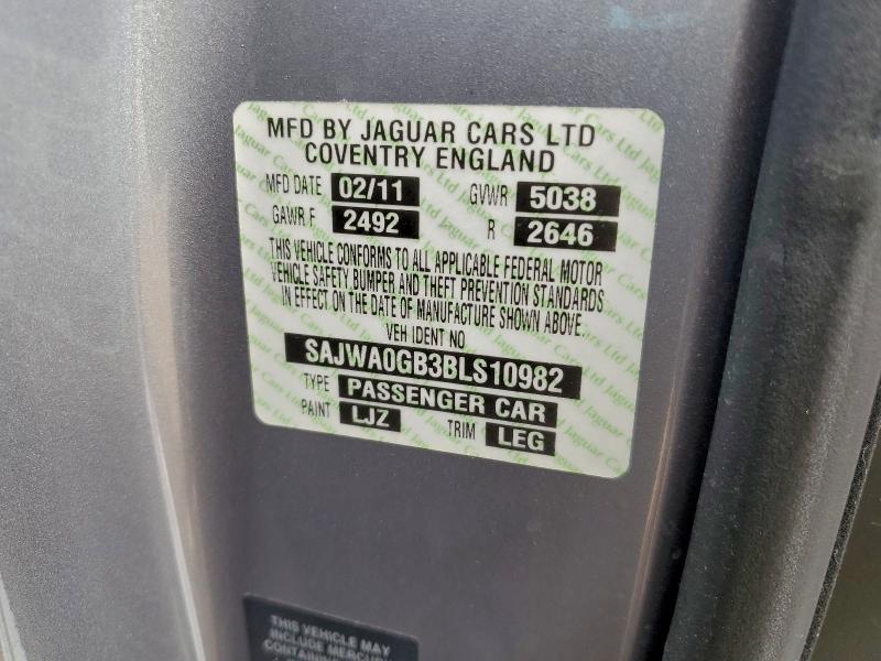 Продажа на аукционе авто 2011 Jaguar Xf, vin: SAJWA0GB3BLS10982, номер лота: 73073455