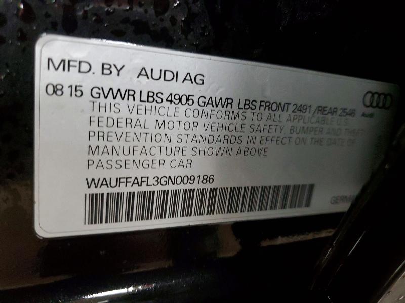 Продажа на аукционе авто 2016 Audi A4, vin: WAUFFAFL3GN009186, номер лота: 98899815