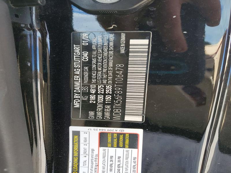 Aukcja sprzedaży 2009 Mercedes-benz Clk 350, vin: WDBTK56F89T106478, numer aukcji: 73269035