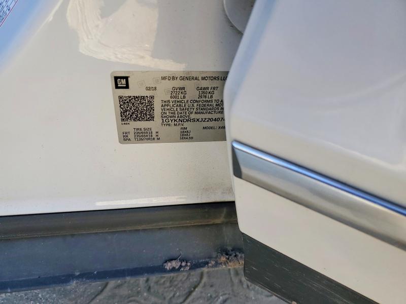 Продаж на аукціоні авто 2018 Cadillac Xt5 Luxury, vin: 1GYKNDRSXJZ204074, номер лоту: 75605525
