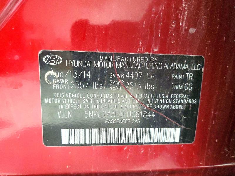 Aukcja sprzedaży 2015 Hyundai Sonata, vin: 5NPE24AF6FH061844, numer aukcji: 73018455