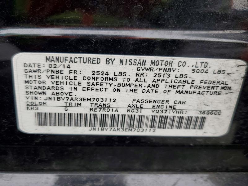 Продажа на аукционе авто 2014 Infiniti Q50 Base, vin: JN1BV7AR3EM703112, номер лота: 74066205