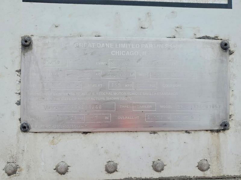 2011 Great Dane Trailers მანქანა იყიდება აუქციონზე, vin: 1GRAP0623BK211246, აუქციონის ნომერი: 73182505