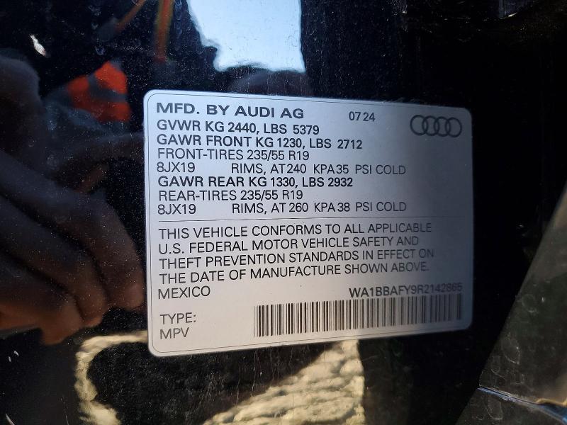 Продажа на аукционе авто 2024 Audi Q5, vin: WA1BBAFY9R2142865, номер лота: 99814645