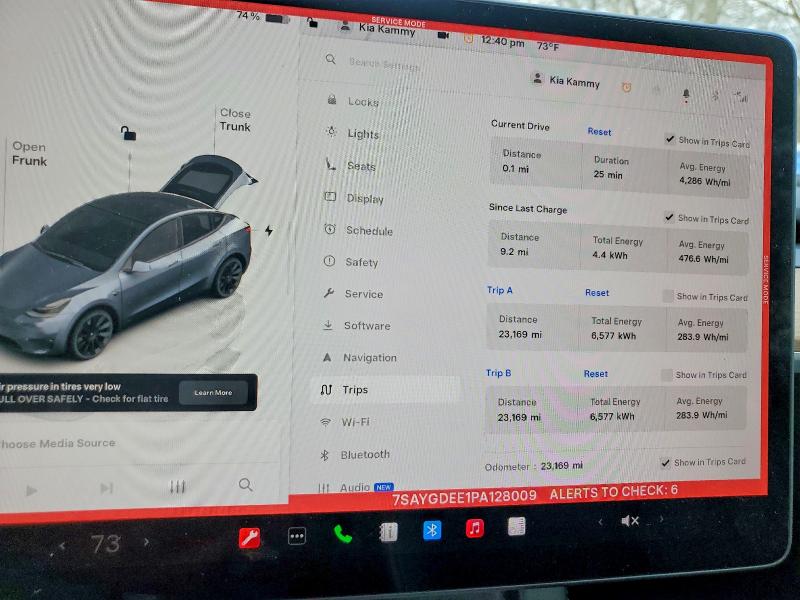 Продажа на аукционе авто 2023 Tesla Model Y, vin: 7SAYGDEE1PA128009, номер лота: 98650005