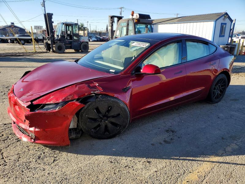 2025 Tesla Model 3 მანქანა იყიდება აუქციონზე, vin: 5YJ3E1EA4SF045212, აუქციონის ნომერი: 72353245