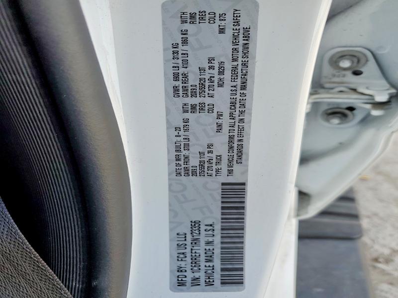 Продажа на аукционе авто 2024 Ram 1500, vin: 1C6RREFT1RN123356, номер лота: 73034095