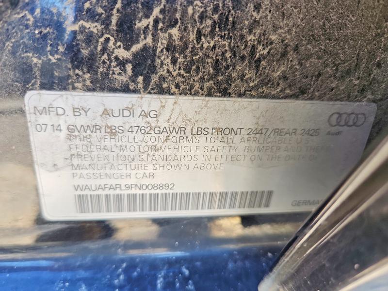 Aukcja sprzedaży 2015 Audi A4, vin: WAUAFAFL9FN008892, numer aukcji: 74470885