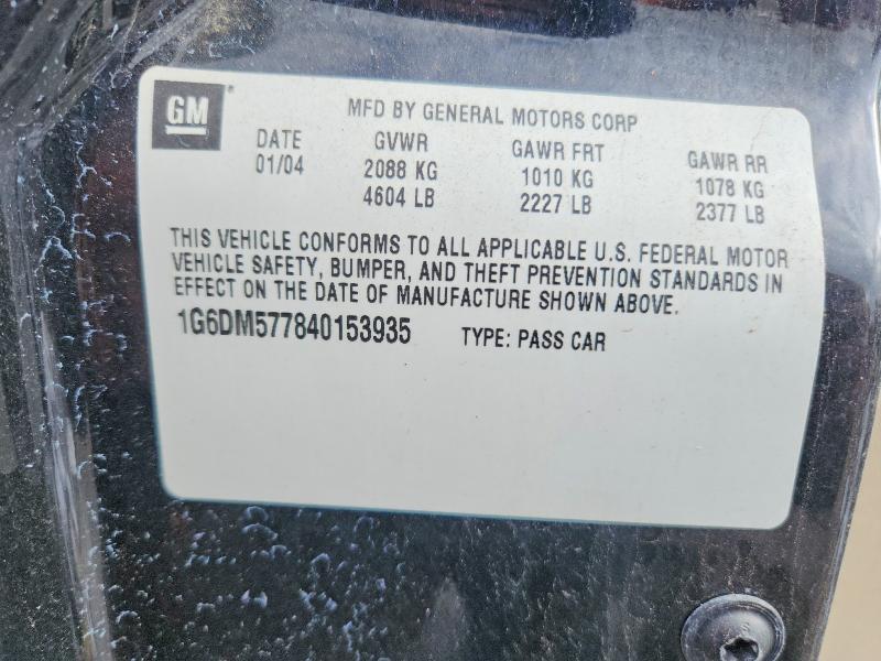 Продаж на аукціоні авто 2004 Cadillac Cts, vin: 1G6DM577840153935, номер лоту: 72315305
