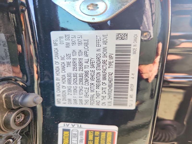 Aukcja sprzedaży 2018 Honda Cr-v, vin: 2HKRW2H88JH631742, numer aukcji: 74452815