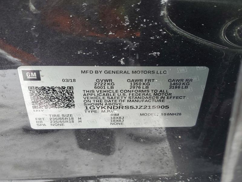 Продаж на аукціоні авто 2018 Cadillac Xt5, vin: 1GYKNDRS5JZ215905, номер лоту: 73650865